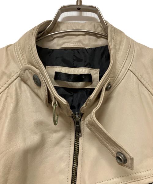 Liugoo Leathers（リューグーレザーズ）LIUGOO LEATHERS (リューグーレザーズ) レザージャケット ベージュ サイズ:SIZE Lの古着・服飾アイテム