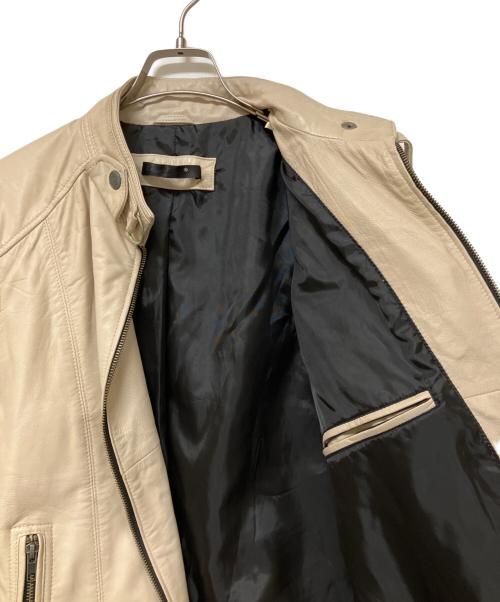 Liugoo Leathers（リューグーレザーズ）LIUGOO LEATHERS (リューグーレザーズ) レザージャケット ベージュ サイズ:SIZE Lの古着・服飾アイテム