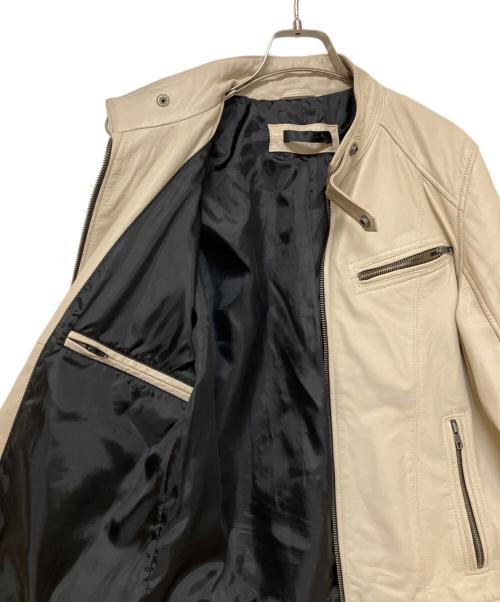 Liugoo Leathers（リューグーレザーズ）LIUGOO LEATHERS (リューグーレザーズ) レザージャケット ベージュ サイズ:SIZE Lの古着・服飾アイテム