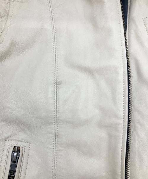 Liugoo Leathers（リューグーレザーズ）LIUGOO LEATHERS (リューグーレザーズ) レザージャケット ベージュ サイズ:SIZE Lの古着・服飾アイテム