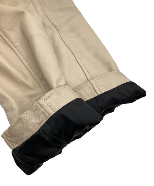 Liugoo Leathers（リューグーレザーズ）LIUGOO LEATHERS (リューグーレザーズ) レザージャケット ベージュ サイズ:SIZE Lの古着・服飾アイテム
