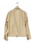 LIUGOO LEATHERS (リューグーレザーズ) レザージャケット ベージュ サイズ:SIZE L：6000円