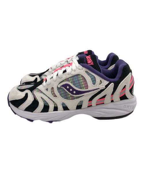 SAUCONY（サッカニー）SAUCONY (サッカニー) スニーカー ホワイト×パーㇷ゚ル サイズ:24の古着・服飾アイテム