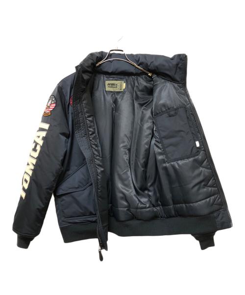 AVIREX（アヴィレックス）AVIREX (アヴィレックス) フライトジャケット ネイビー サイズ:SIZE XXLの古着・服飾アイテム