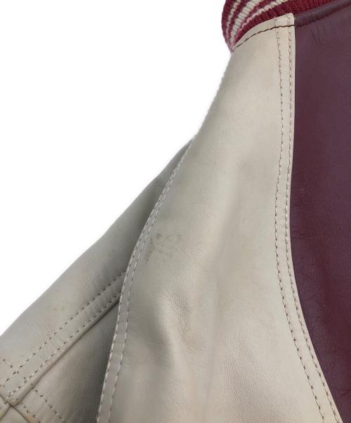AVIREX（アヴィレックス）AVIREX (アヴィレックス) スタジャン レッド×ベージュ サイズ:SIZE Lの古着・服飾アイテム