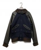 wings+hornsウィングスアンドホーン）の古着「スタジャン」｜ネイビー