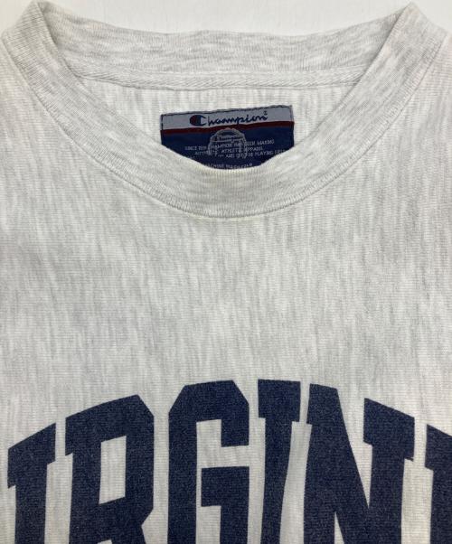 Champion（チャンピオン）Champion (チャンピオン) 長袖カットソー ライトグレー サイズ:SIZE Mの古着・服飾アイテム