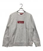 SUPREMEシュプリーム）の古着「ボックスロゴスウェット」｜ライトグレー
