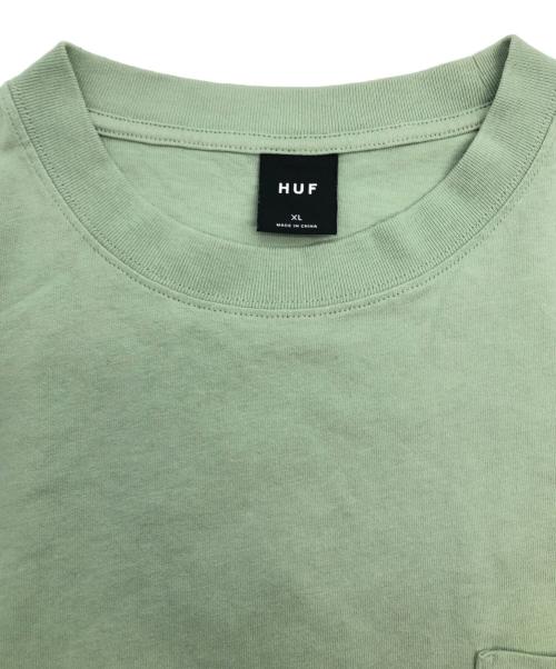 HUF（ハフ）HUF (ハフ) 長袖カットソー 黄緑 サイズ:SIZE XLの古着・服飾アイテム