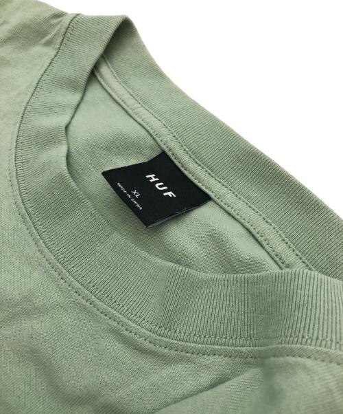 HUF（ハフ）HUF (ハフ) 長袖カットソー 黄緑 サイズ:SIZE XLの古着・服飾アイテム