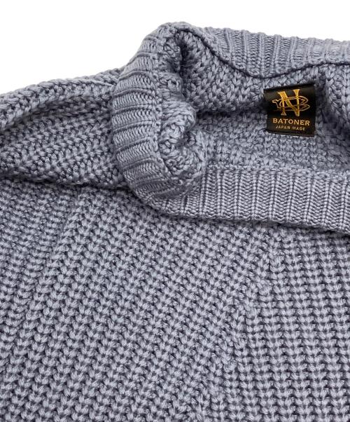BATONER（バトナ―）BATONER (バトナ―) 厚手ニット ブルー サイズ:1の古着・服飾アイテム