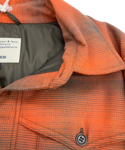 ASPESI（アスペジ）ASPESI (アスペジ) 中綿シャツジャケット オレンジ サイズ:SIZE Mの古着・服飾アイテム