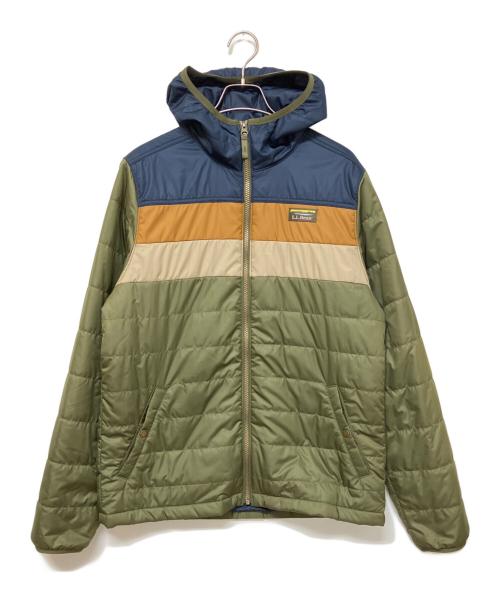 L.L.Bean（エルエルビーン）L.L.Bean (エルエルビーン) 中綿ジャケット グリーン×ブラウン サイズ:Mの古着・服飾アイテム