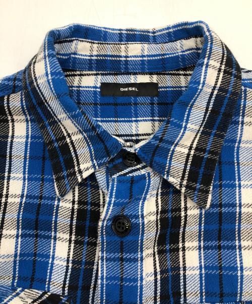 DIESEL（ディーゼル）DIESEL (ディーゼル) 長袖シャツ ブルー サイズ:SIZE Lの古着・服飾アイテム
