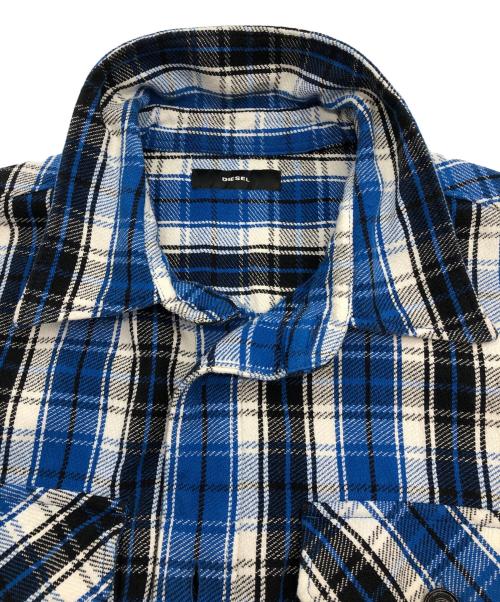 DIESEL（ディーゼル）DIESEL (ディーゼル) 長袖シャツ ブルー サイズ:SIZE Lの古着・服飾アイテム
