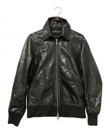 GENERAL SUPPLY（ジェネラルサプライ）の古着「レザージャケット」｜ブラック