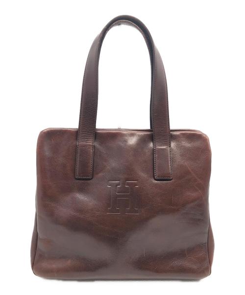 HIROFU（ヒロフ）HIROFU (ヒロフ) ハンドバッグ ブラウンの古着・服飾アイテム