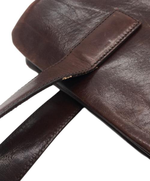 HIROFU（ヒロフ）HIROFU (ヒロフ) ハンドバッグ ブラウンの古着・服飾アイテム