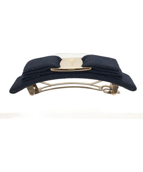 Ferragamo（フェラガモ）Ferragamo (フェラガモ) バレッタ ブラックの古着・服飾アイテム