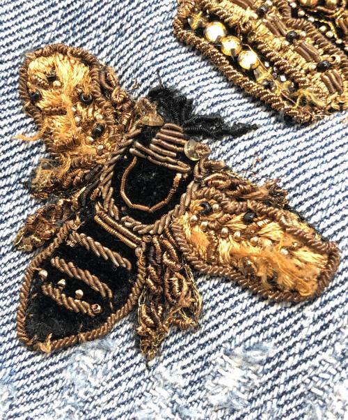 DOLCE & GABBANA（ドルチェ＆ガッバーナ）DOLCE & GABBANA (ドルチェ＆ガッバーナ) ダメージデニムパンツ インディゴ サイズ:50の古着・服飾アイテム