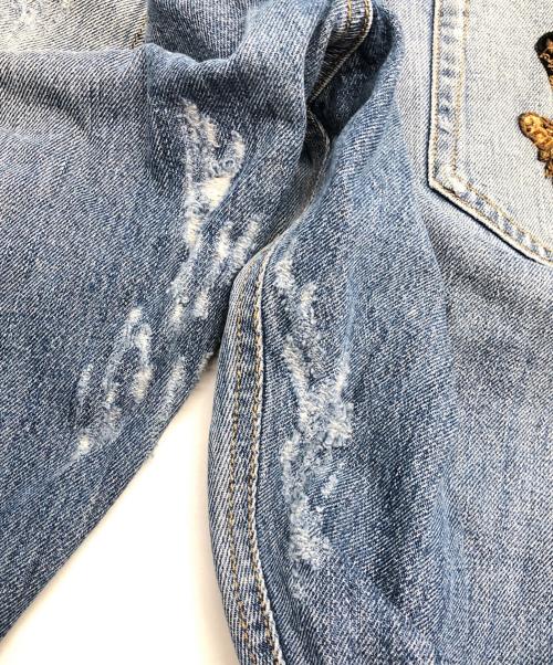 DOLCE & GABBANA（ドルチェ＆ガッバーナ）DOLCE & GABBANA (ドルチェ＆ガッバーナ) ダメージデニムパンツ インディゴ サイズ:50の古着・服飾アイテム