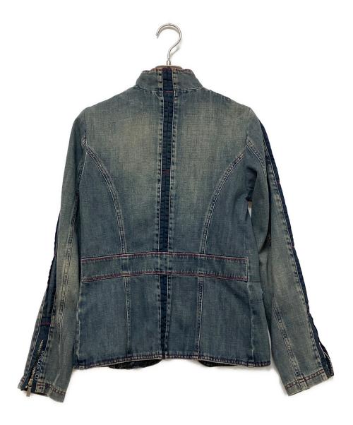 byblos blu（ビブロスブル）byblos blu (ビブロスブル) デニムジャケット ネイビー サイズ:28インチの古着・服飾アイテム