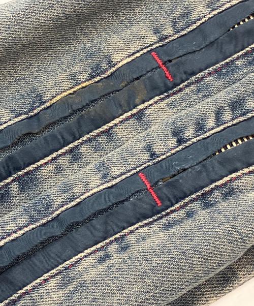byblos blu（ビブロスブル）byblos blu (ビブロスブル) デニムジャケット ネイビー サイズ:28インチの古着・服飾アイテム