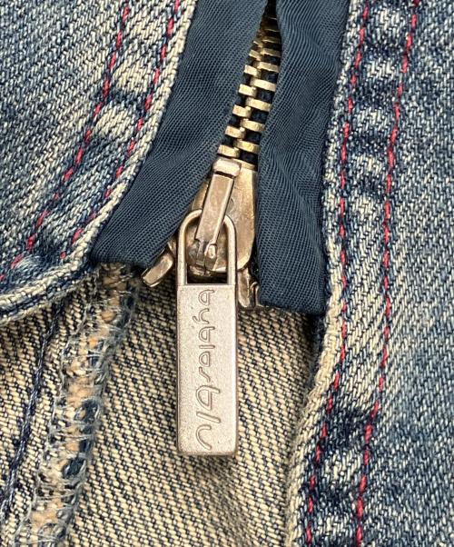 byblos blu（ビブロスブル）byblos blu (ビブロスブル) デニムジャケット ネイビー サイズ:28インチの古着・服飾アイテム