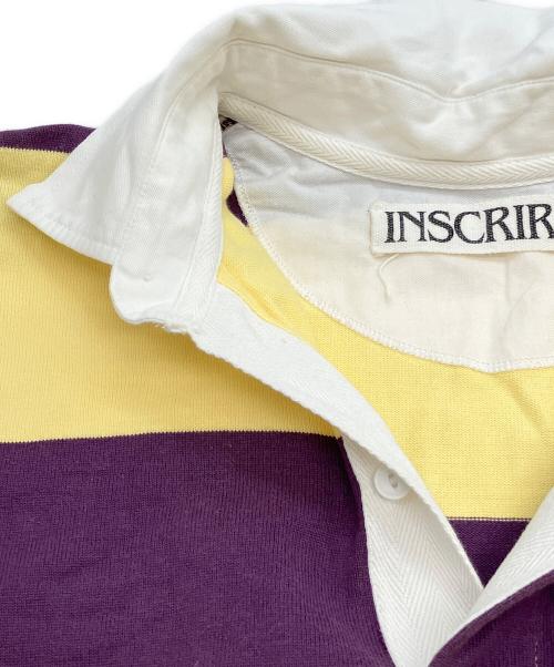 INSCRIRE（アンスクリア）INSCRIRE (アンスクリア) ポロシャツ イエロー×パープル サイズ:不明の古着・服飾アイテム