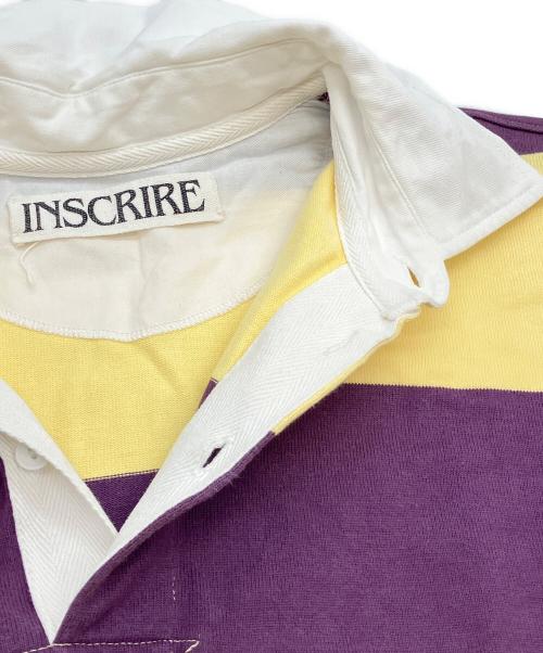 INSCRIRE（アンスクリア）INSCRIRE (アンスクリア) ポロシャツ イエロー×パープル サイズ:不明の古着・服飾アイテム