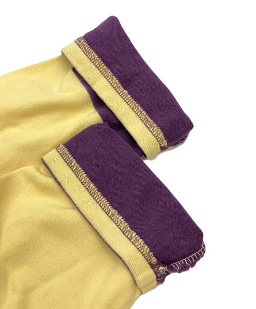 INSCRIRE（アンスクリア）INSCRIRE (アンスクリア) ポロシャツ イエロー×パープル サイズ:不明の古着・服飾アイテム