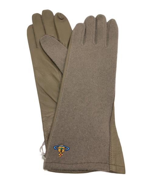 Vivienne Westwood（ヴィヴィアンウエストウッド）Vivienne Westwood (ヴィヴィアンウエストウッド) 手袋 グレージュ 未使用品の古着・服飾アイテム