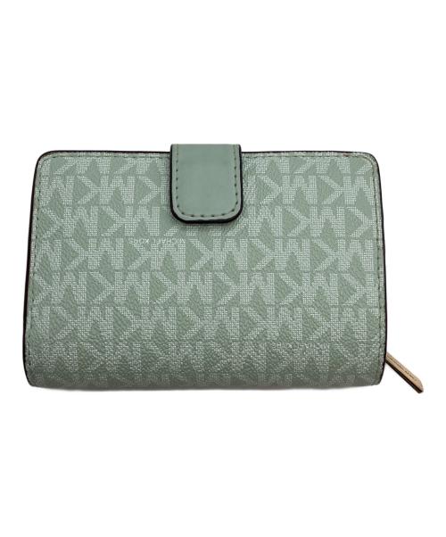 MICHAEL KORS（マイケル・コース）MICHAEL KORS (マイケル・コース) 2つ折り財布 グリーンの古着・服飾アイテム