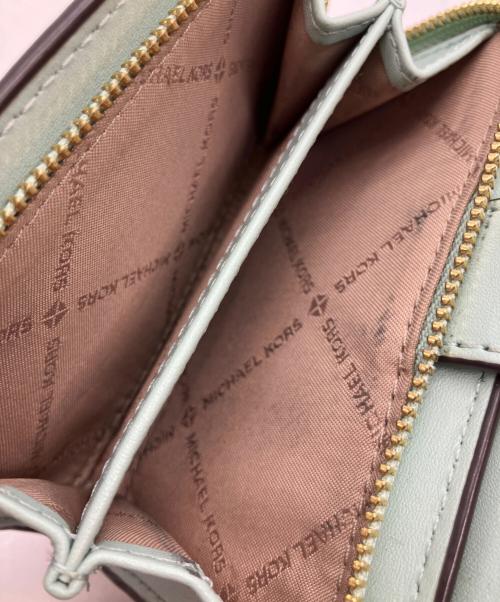 MICHAEL KORS（マイケル・コース）MICHAEL KORS (マイケル・コース) 2つ折り財布 グリーンの古着・服飾アイテム