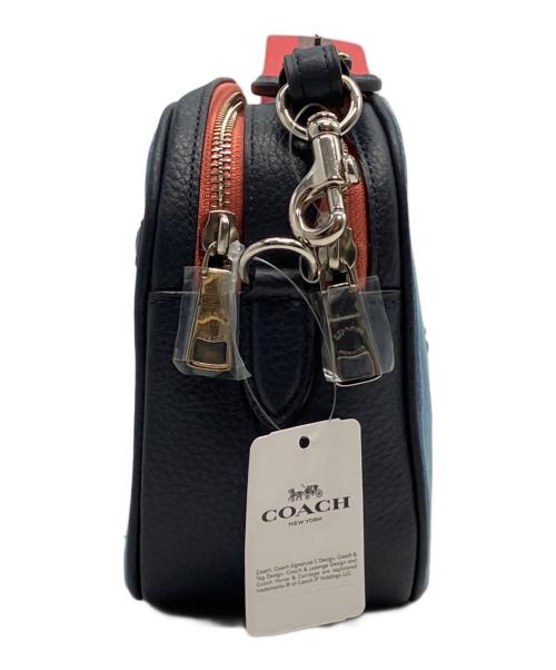 COACH（コーチ）COACH (コーチ) ショルダーバッグ インディゴ×ピンクの古着・服飾アイテム