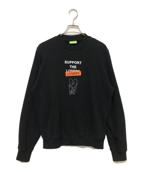 DIESEL（ディーゼル）DIESEL (ディーゼル) クルーネックスウェット ブラック サイズ:SIZE XSの古着・服飾アイテム