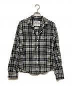 Frank&Eileenフランクアンドアイリーン）の古着「長袖シャツ」｜ブラック×ホワイト