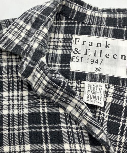 Frank&Eileen（フランクアンドアイリーン）Frank&Eileen (フランクアンドアイリーン) 長袖シャツ ブラック×ホワイト サイズ:XSの古着・服飾アイテム