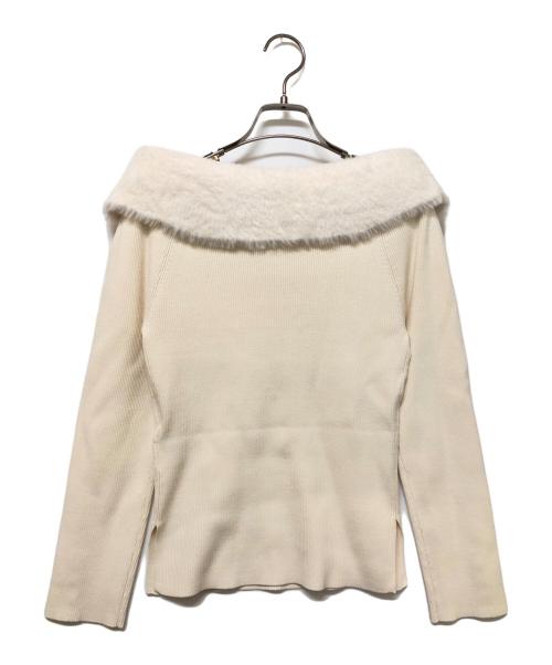 JUSGLITTY（ジャスグリッティー）JUSGLITTY (ジャスグリッティー) 厚手ニット ベージュ サイズ:2の古着・服飾アイテム