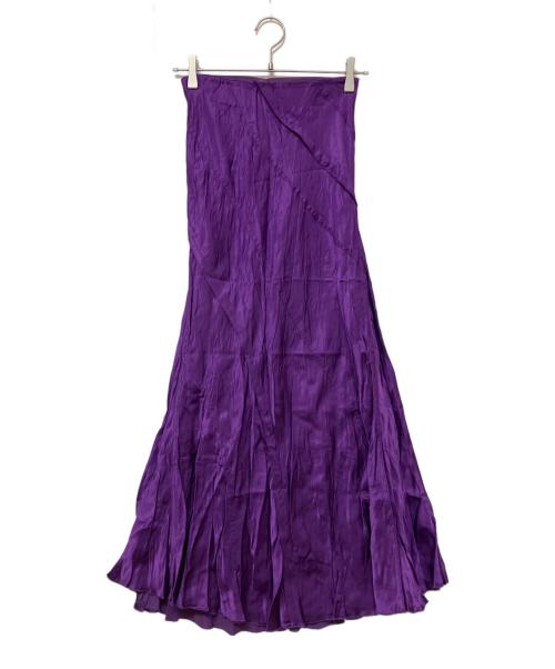 DIESEL（ディーゼル）DIESEL (ディーゼル) 切替ロングスカート パープル サイズ:SIZE XSの古着・服飾アイテム