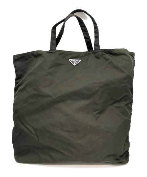 PRADA（プラダ）PRADA (プラダ) トートバッグ グリーンの古着・服飾アイテム