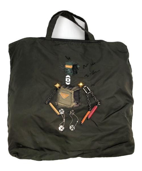 PRADA（プラダ）PRADA (プラダ) トートバッグ グリーンの古着・服飾アイテム