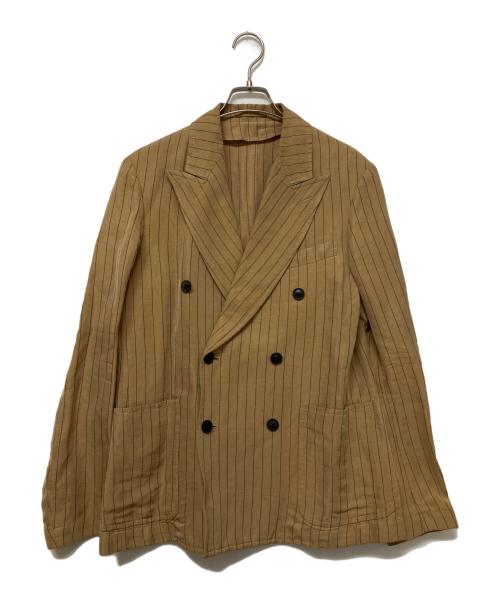 TOMORROW LAND PILGRIM（トゥモローランド ピルグリム）TOMORROW LAND PILGRIM (トゥモローランド ピルグリム) 6Bダブルブレストテーラードジャケット ブラウン サイズ:SIZE 46の古着・服飾アイテム