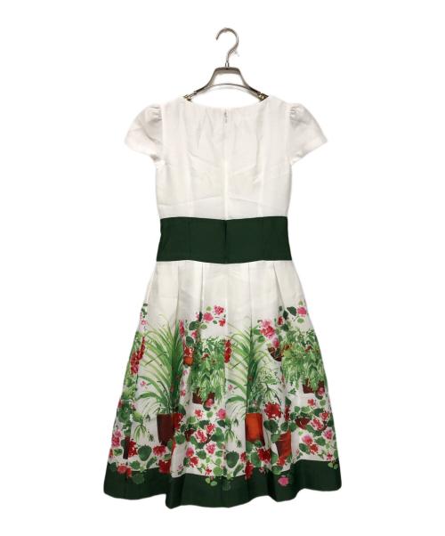 M'S GRACY（エムズグレイシー）M'S GRACY (エムズグレイシー) 半袖ワンピース ホワイト サイズ:SIZE 36の古着・服飾アイテム