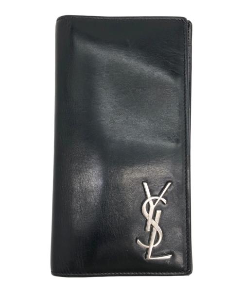 Saint Laurent Paris（サンローランパリ）Saint Laurent Paris (サンローランパリ) コンチネンタルウォレット ブラックの古着・服飾アイテム