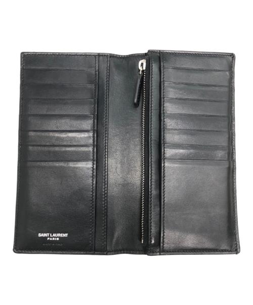 Saint Laurent Paris（サンローランパリ）Saint Laurent Paris (サンローランパリ) コンチネンタルウォレット ブラックの古着・服飾アイテム
