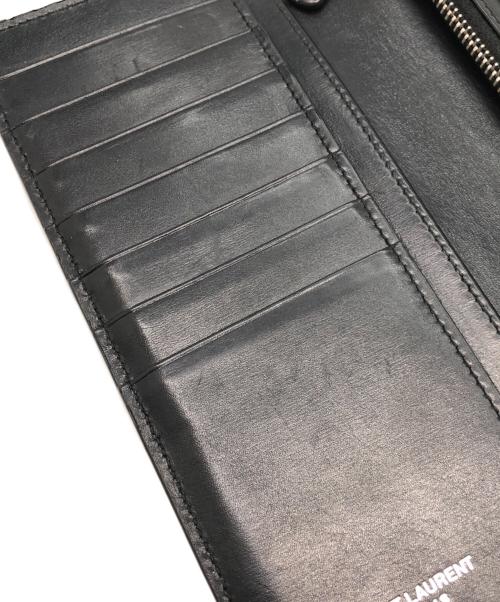 Saint Laurent Paris（サンローランパリ）Saint Laurent Paris (サンローランパリ) コンチネンタルウォレット ブラックの古着・服飾アイテム