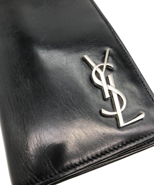 Saint Laurent Paris（サンローランパリ）Saint Laurent Paris (サンローランパリ) コンチネンタルウォレット ブラックの古着・服飾アイテム
