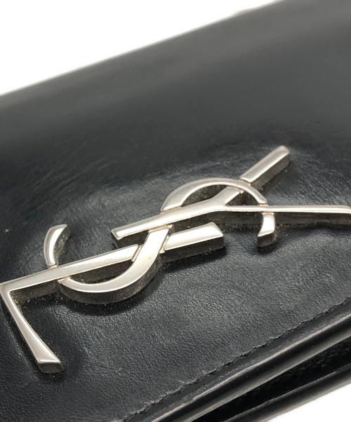Saint Laurent Paris（サンローランパリ）Saint Laurent Paris (サンローランパリ) コンチネンタルウォレット ブラックの古着・服飾アイテム