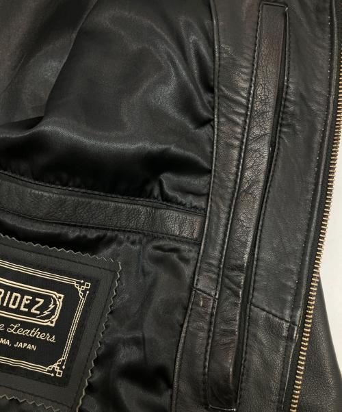 RIDEZ（ライズ）ridez (ライズ) ライダースジャケット ブラック サイズ:Lの古着・服飾アイテム